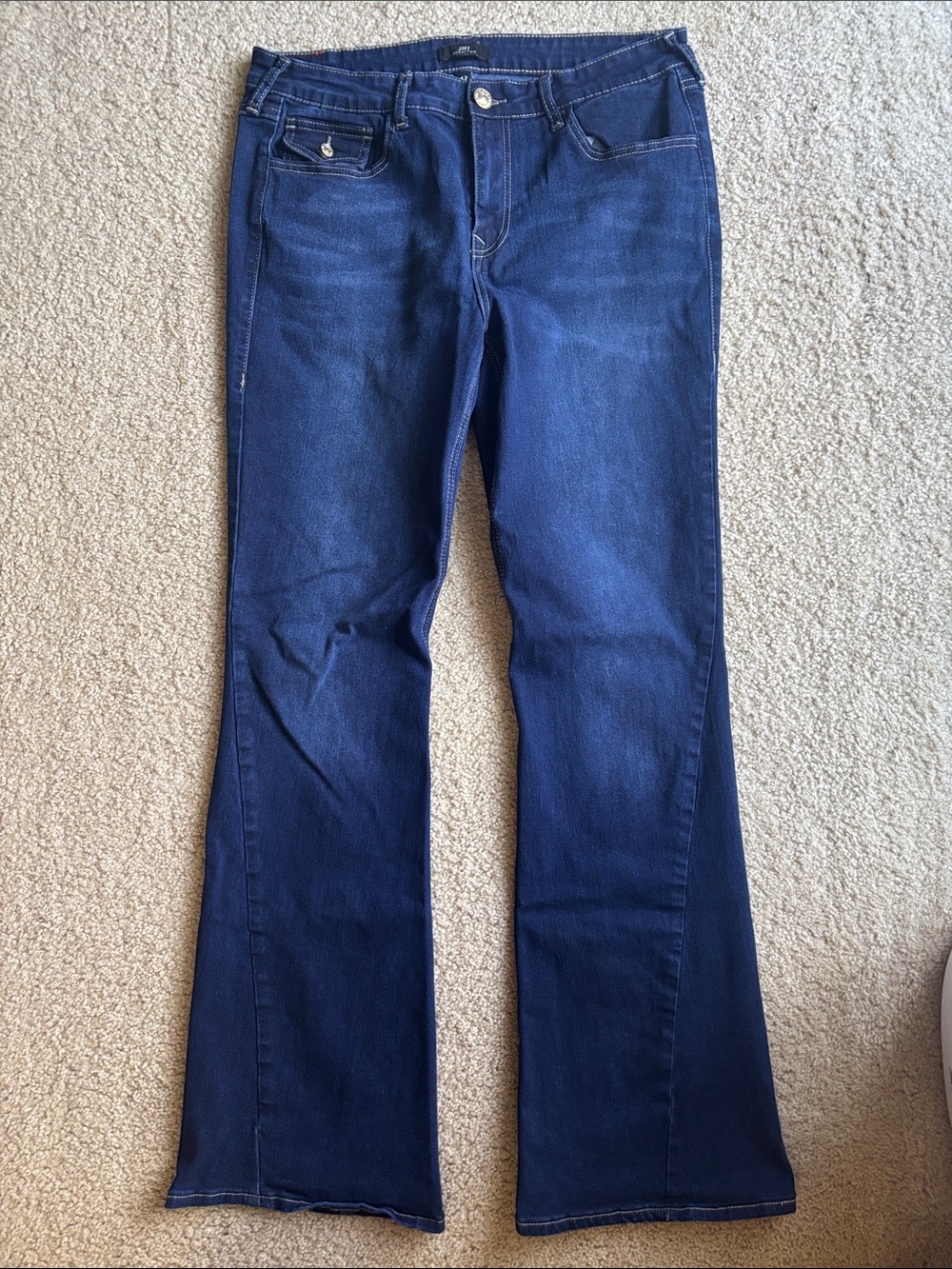 True Religion Navy Blue Flare Jeans